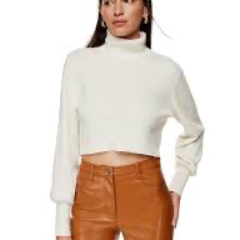 Aritzia‎ Wilfred Rebecca Wool/Cotton Blend Turtleneck Sweater Sz S